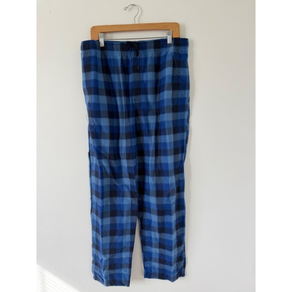 Fruit of the Loom‎ Men's Sleepwear Pajama Bottoms – Blue Plaid – Size Large
